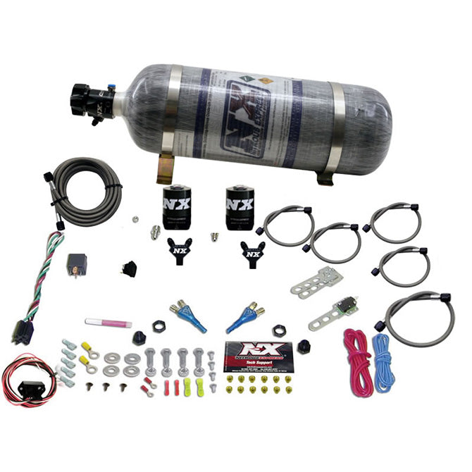 Nitrous Express - NISSAN / INFINITY DUAL NOZZLE (35-150HP) W/ COMPOSITE BOTTLE - 20716-12