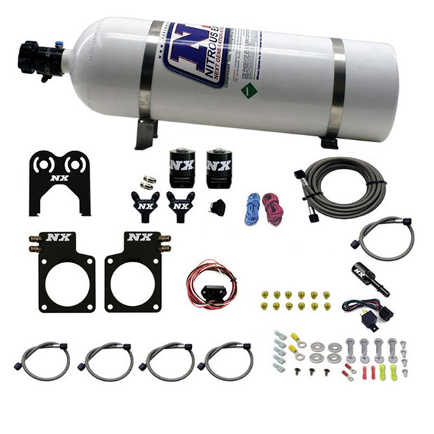 Nitrous Express - NISSAN GT-R NITROUS PLATE SYSTEM (35-300HP) W/ 15LB BOTTLE - 20717-15
