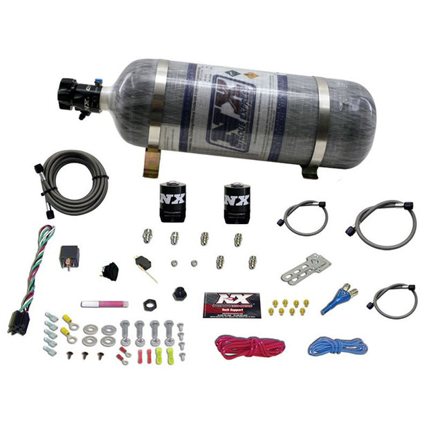 Nitrous Express - UNIVERSAL SINGLE NOZZLE SYSTEM FOR EFI  WITH COMPOSITE BOTTLE  - 20915-12