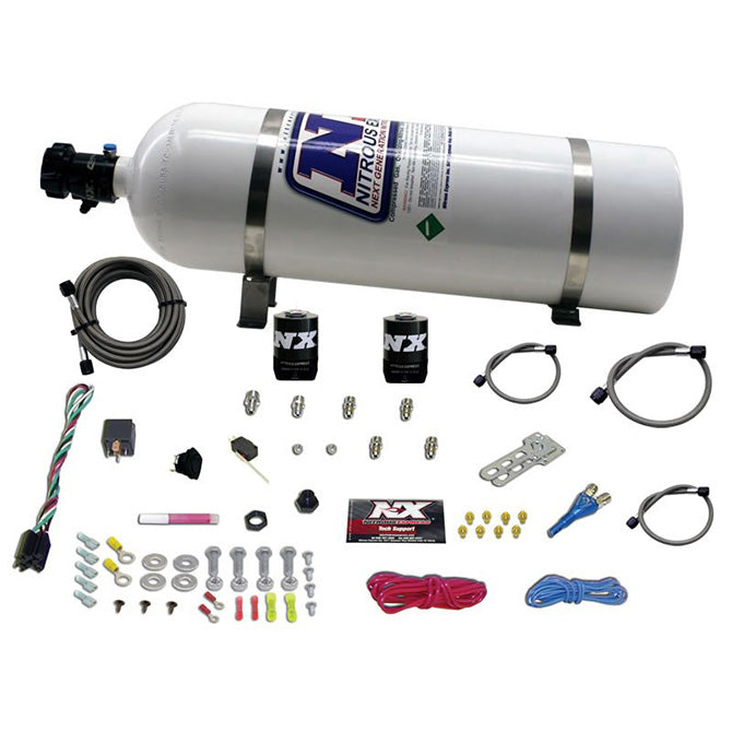 Nitrous Express - UNIVERSAL SYSTEM FOR EFI (ALL SINGLE NOZZLE APPLICATION) WITH 15LB BOTTLE  - 20915-15