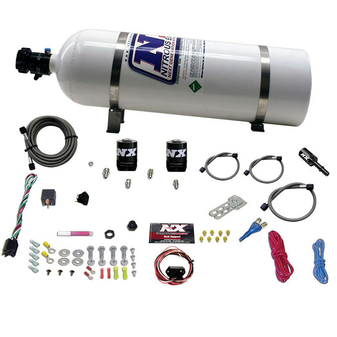 Nitrous Express - HEMI & SRT8 SINGLE NOZZLE FLY-BY-WIRE SYS (35-150HP) W/ 15LB BOTTLE  - 20918-15