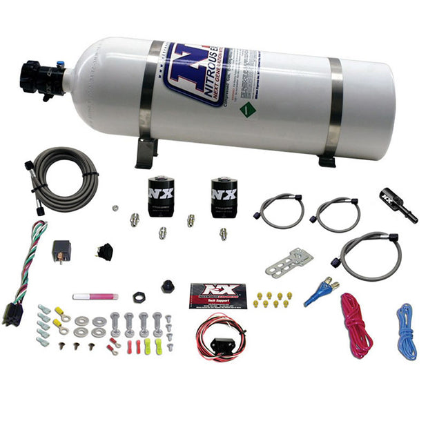 Nitrous Express - HEMI & SRT8 SINGLE NOZZLE FLY-BY-WIRE SYS (35-150HP) W/ 15LB BOTTLE  - 20918-15