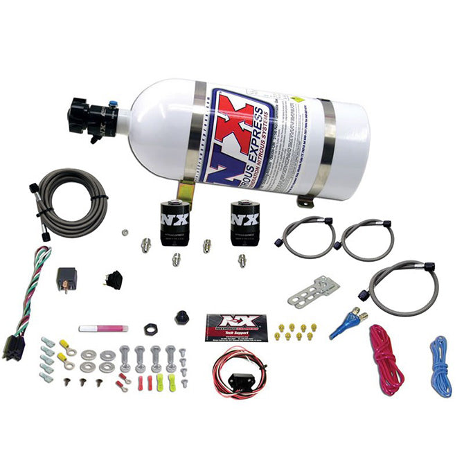 Nitrous Express - UNIVERSAL FLY BY WIRE SINGLE NOZZLE SYSTEM 10LB BOTTLE  INCLUDES TPS SWITCH - 20919-10