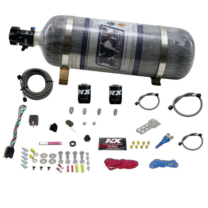 Nitrous Express - ALL DODGE EFI SINGLE NOZZLE SYSTEM WITH COMPOSITE BOTTLE  - 20921-12