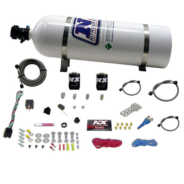 Nitrous Express - ALL DODGE EFI SINGLE NOZZLE SYSTEM (35-50-75-100-150 HP) WITH 15LB BOTTLE   - 20921-15