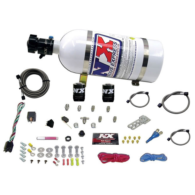 Nitrous Express - ALL SPORT COMPACT EFI SINGLE NOZZLE SYSTEM (35-50-75 HP) WITH 10LB BOTTLE  - 20923-10