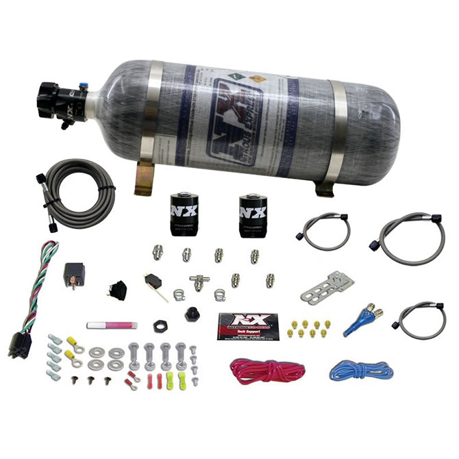 Nitrous Express - ALL SPORT COMPACT EFI SINGLE NOZZLE SYSTEM WITH COMPOSITE BOTTLE   - 20923-12