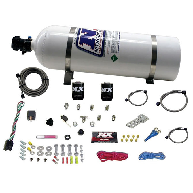 Nitrous Express - ALL SPORT COMPACT EFI SINGLE NOZZLE SYSTEM (35-50-75 HP) WITH 15LB BOTTLE   - 20923-15