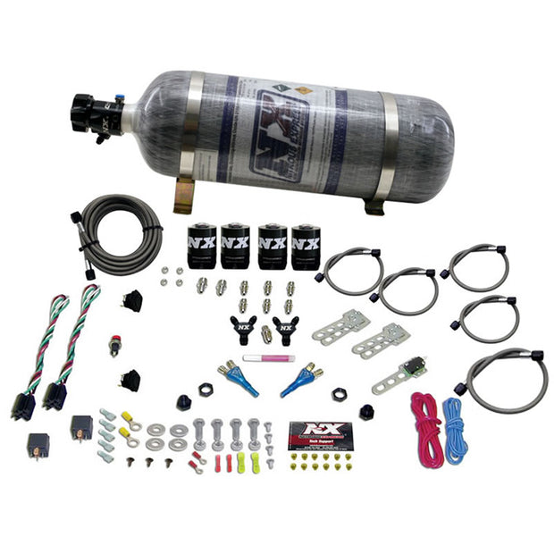 Nitrous Express - SPORT COMPACT EFI DUAL STAGE (35-75) X 2 WITH COMPOSITE BOTTLE - 20927-12