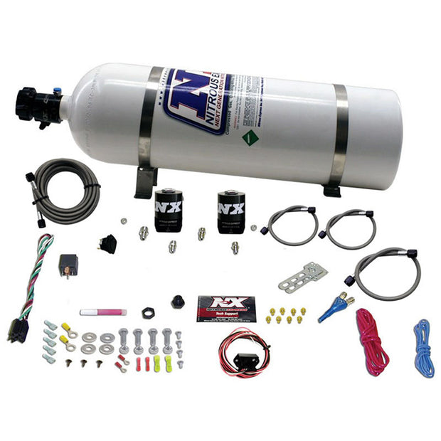 Nitrous Express - 5TH GEN CAMARO SINGLE NOZZLE SYSTEM (35-150HP) W/ 15LB BOTTLE - 20930-15
