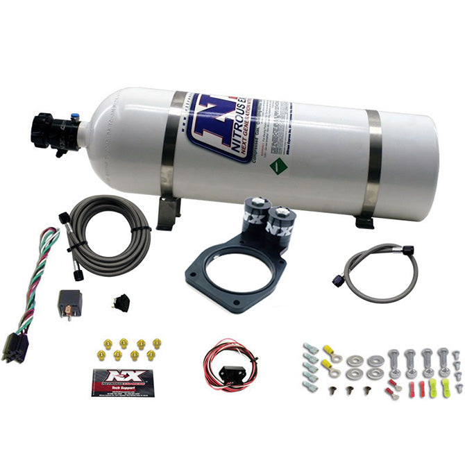 Nitrous Express - 5TH GEN CAMARO PLATE SYSTEM (50-150HP) 200HP-225HP JETTING AVAILABLE 15LB BOTTLE - 20931-15
