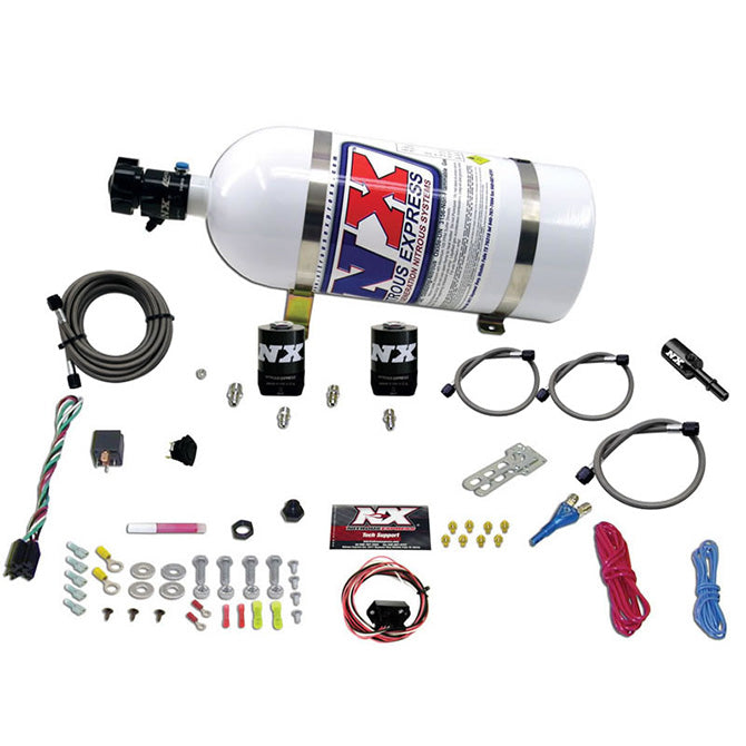 Nitrous Express - 5.0 COYOTE SINGLE NOZZLE SYSTEM (35-150HP) W/ 10LB BOTTLE - 20932-10