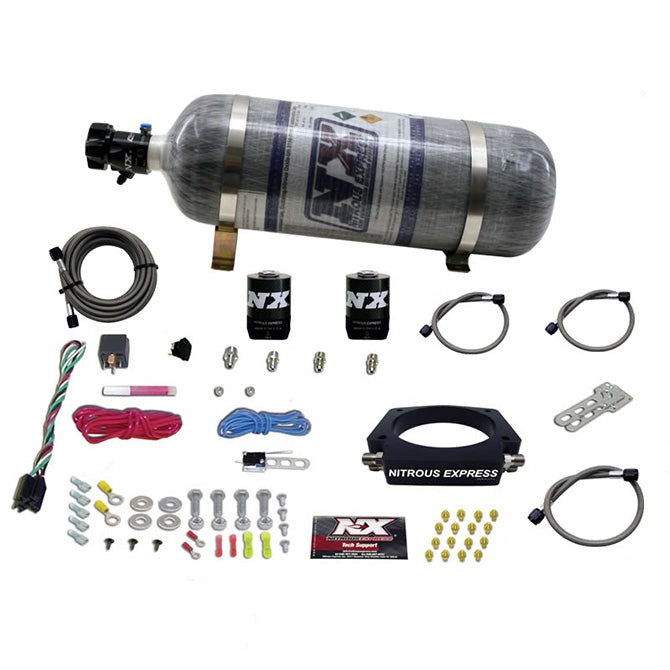 Nitrous Express - LS 102mm PLATE SYSTEM (50-400HP) W/ 12LB COMPOSITE BOTTLE - 20933-12
