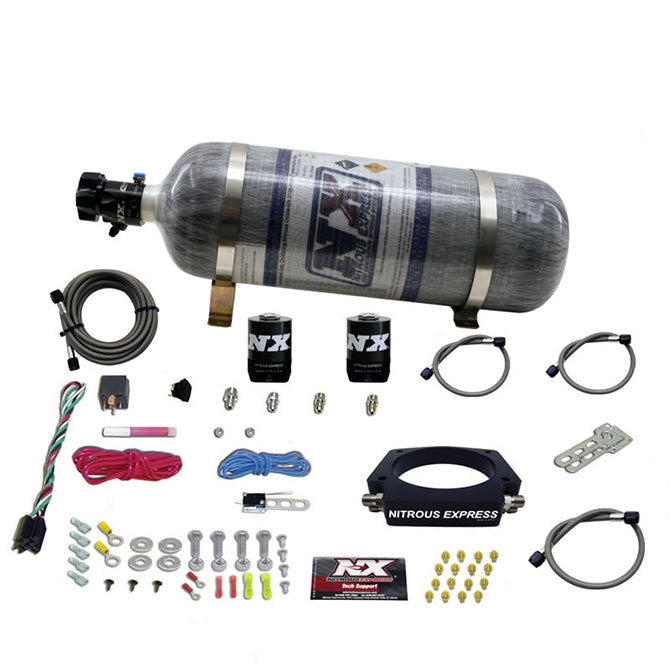 Nitrous Express - LS 90mm PLATE SYSTEM (50-400HP) W/ 12LB COMPOSITE BOTTLE - 20934-12
