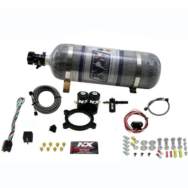 Nitrous Express - 2014-NEWER GM 5.3L TRUCK NITROUS PLATE SYSTEM (50-250HP) W/ COMPOSITE BOTTLE - 20936-12