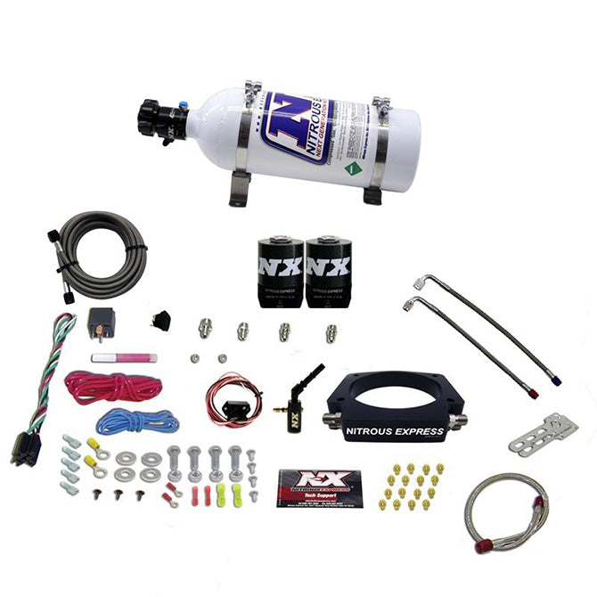 Nitrous Express - 2014-NEWER GM 6.2L TRUCK NITROUS PLATE SYSTEM (35-300HP) W/ 5LB BOTTLE - 20937-05