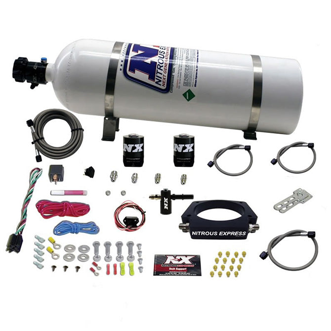 Nitrous Express - LT1 NITROUS PLATE SYSTEM (50-300HP) W/ 15LB BOTTLE - 20938-15