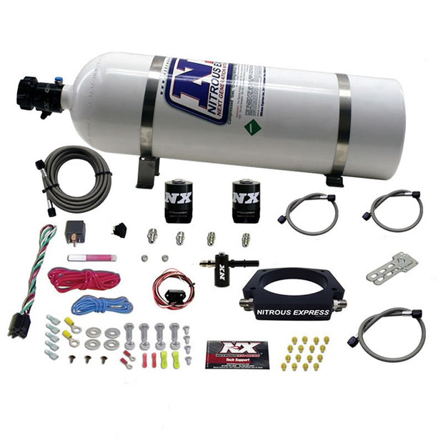 Nitrous Express - LT1 NITROUS PLATE SYSTEM (50-300HP) W/ 15LB BOTTLE - 20938-15