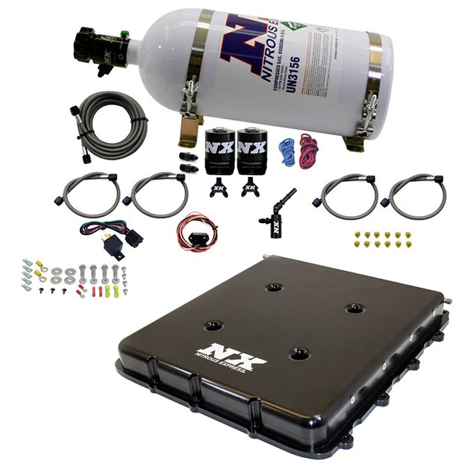 Nitrous Express - Nitrous System With Billet LT4 Supercharger Lid W/ 10lb Bottle - 20939-10