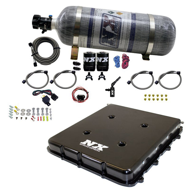 Nitrous Express - Nitrous System With Billet LT4 Supercharger Lid W/ 12lb Bottle - 20939-12