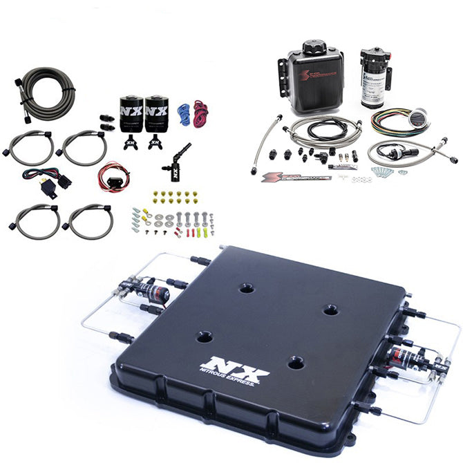 Nitrous Express - Nitrous & Water Methanol System W/Billet LT4 Supercharger Lid No Bottle - 20939BMF-00