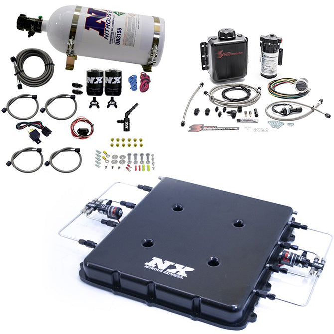 Nitrous Express - Nitrous & Water Methanol System W/Billet LT4 Supercharger Lid - 20939BMF-10