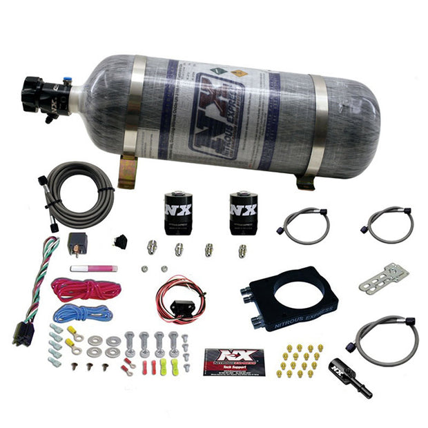 Nitrous Express - 90mm Hemi Plate System (50-400Hp) W/ 12Lb Bottle - 20990-12