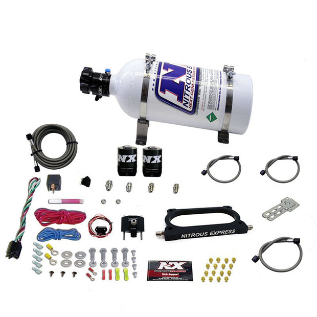 Nitrous Express - GT500 NITROUS PLATE SYSTEM (50-250HP) WITH 5LB BOTTLE - 20949-05