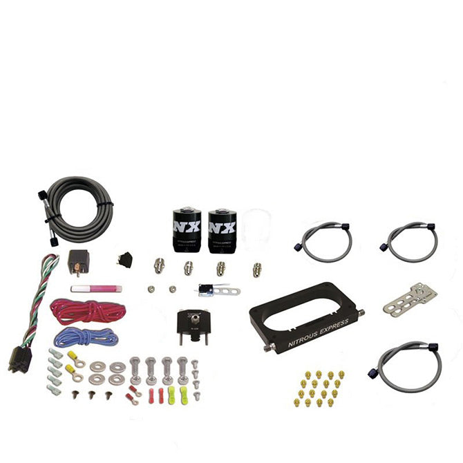 Nitrous Express - FORD 4 VALVE NITROUS PLATE SYSTEM (50-300HP) WITHOUT BOTTLE - 20950-00