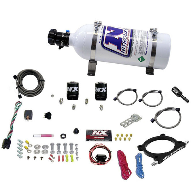 Nitrous Express - 5.0L Coyote And 7.3L Godzilla Plate System (50-250HP) W/5LB BOTTLE - 20951-05
