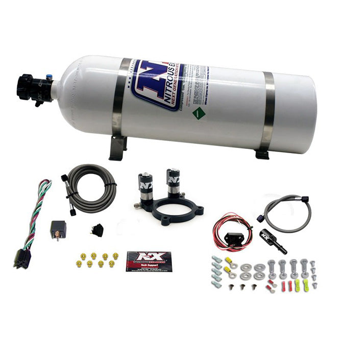 Nitrous Express - FORD V6 NITROUS PLATE SYSTEM-3.5L AND 3.7L W/ 15LB BOTTLE - 20952-15