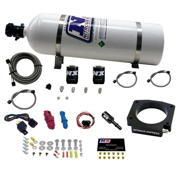 Nitrous Express - NITROUS PLATE SYSTEM- GT350 5.2L - 15LB BOTTLE - 20953-15