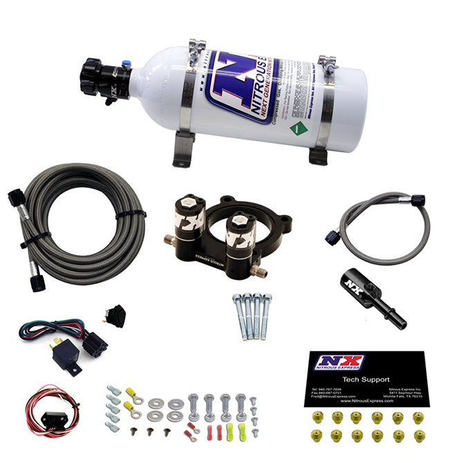 Nitrous Express - FORD 4 CYL NITROUS PLATE SYSTEM-2.3L ECOBOOST W/ 5LB BOTTLE - 20954-05