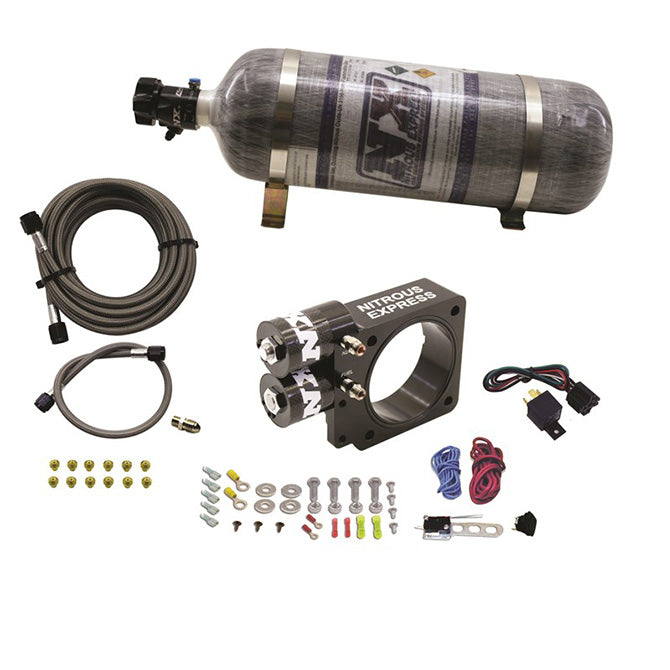 Nitrous Express - 5.0L Ford Pushrod Style Engine Nitrous Plate System 12lb Bottle - 20955-12