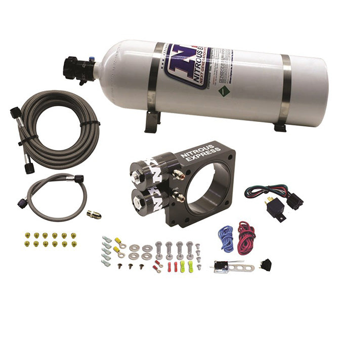 Nitrous Express - 5.0L Ford Pushrod Style Engine Nitrous Plate System 15lb Bottle - 20955-15