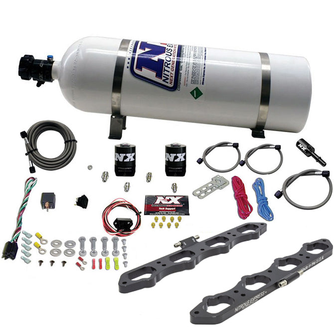 Nitrous Express - Coyote Wet Direct Port Plate System(15LB Bottle) - 20956-15