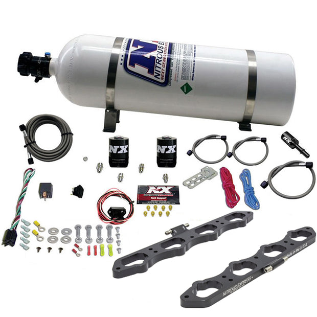 Nitrous Express - Coyote Wet Direct Port Plate System(15LB Bottle) - 20956-15