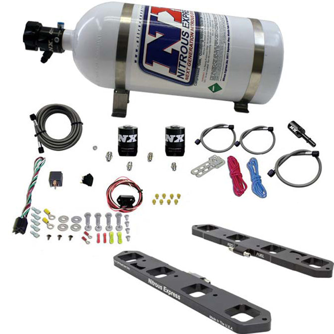Nitrous Express - Direct Port Plate System For 5.76.1 And 6.4 Hemi W/ 10Lb Bottle - 20958-10
