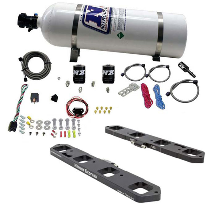 Nitrous Express - Direct Port Plate System For 5.76.1 And 6.4 Hemi W/ 15Lb Bottle - 20958-15
