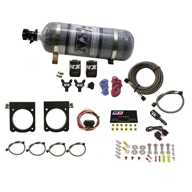 Nitrous Express - GEN-V VIPER NITROUS PLATE SYSTEM (50-400HP) W/ 12LB BOTTLE - 20970-12
