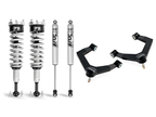 Cognito 1-Inch Performance Ball Joint Leveling Kit With Fox PS Coilover 2.0 IFP Shocks For 2019-2024 Silverado Trail Boss/Sierra AT4 1500 4WD