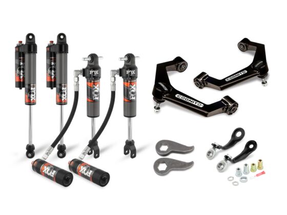 Cognito 3-Inch Elite Leveling Kit With Fox 2.5 Elite Performance Series Shocks For 2011-2019 Silverado/Sierra 2500/3500 2WD/4WD