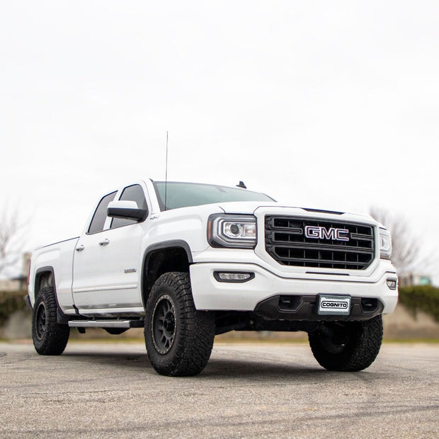 Cognito 3-Inch Performance Leveling Kit With Fox 2.0 IFP Shocks For 2014-2018 Silverado/ Sierra 1500 2WD/4WD With OEM Stamped Steel/ Cast Aluminum Control Arms