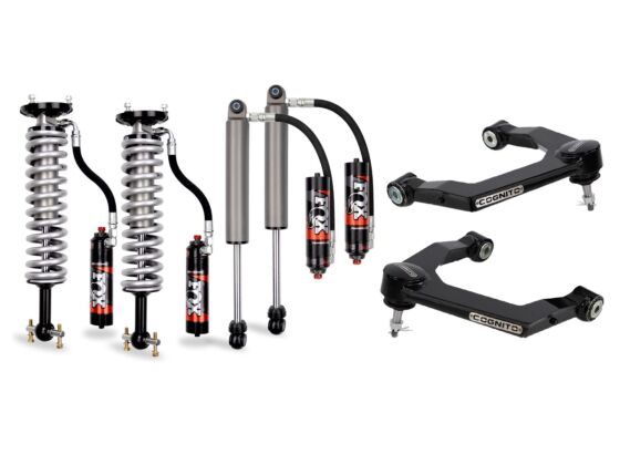 Cognito 3-Inch Elite Ball Joint Leveling Kit With Fox 2.5 Elite Performance Series Shocks For 2019-2024 Silverado/Sierra 1500 2WD/4WD