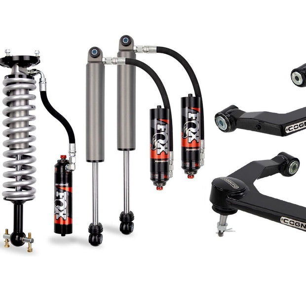 Cognito 1-Inch Elite Ball Joint Leveling Kit With Fox 2.5 Elite Performance Series Shocks For 2019-2025 Chevy Trail Boss/ZR2 & GMC AT4/AT4X 1500 2WD/4WD