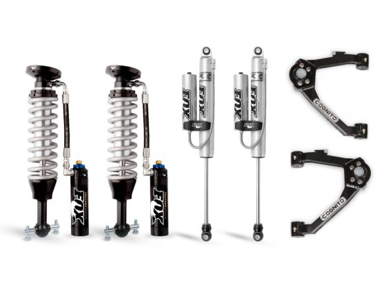 Cognito 3-Inch Elite Leveling Kit With Fox FSRR Shocks For 2014-2018 Silverado/Sierra 1500 2WD/4WD With OEM Cast Aluminum/ Stamped Steel Control Arms