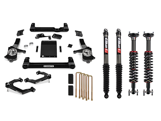 Cognito 6-Inch Performance Lift Kit With Elka 2.0 IFP Shocks For 2019-2024 Silverado/Sierra 1500 2WD/4WD Including AT4 And Trail Boss