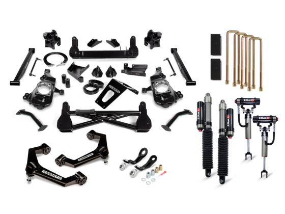 Cognito 7-Inch Premier Lift Kit With Elka 2.5 Reservoir Shocks For 2020-2024 Silverado/Sierra 2500/3500 2WD/4WD