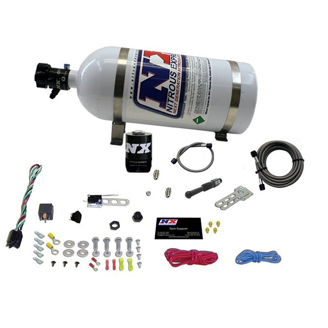 Nitrous Express - DRY EFI SINGLE NOZZLE SYSTEM (35-150HP) LESS BOTTLE - 21000-10
