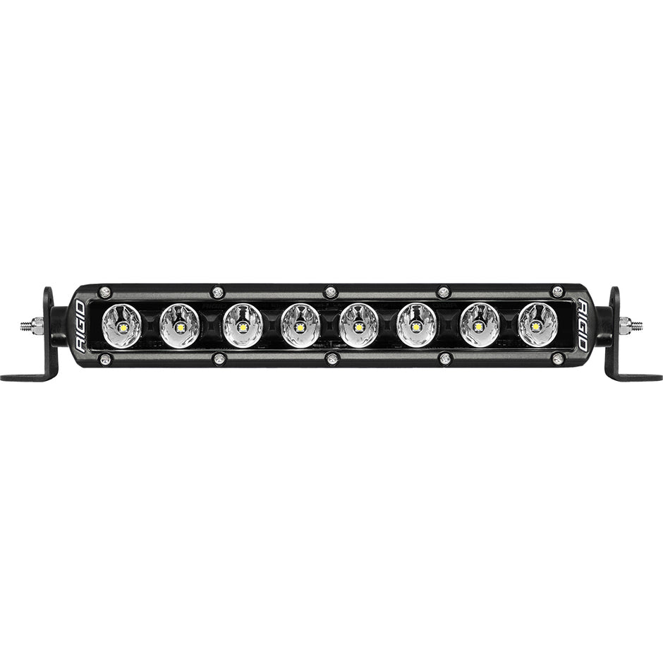 RIGID Radiance Plus SR-Series Single Row LED Light Bar With 8 Backlight Options: Red Green Blue Light Blue Purple Amber White Or Rotating 10 Inch Length